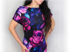 Šaty s řasením v pase vz.701