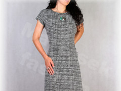 Šaty s řasením v pase vz.701