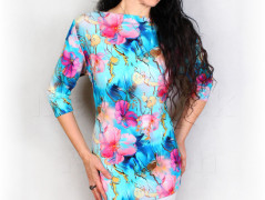 Šaty s řasením v pase vz.701