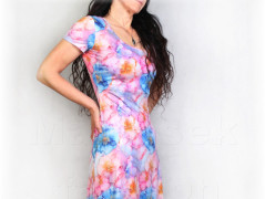 Šaty s řasením v pase vz.701