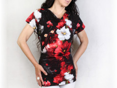 Šaty s řasením v pase vz.701