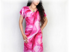 Šaty s řasením v pase vz.701