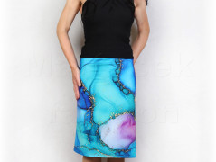 Šaty s řasením v pase vz.701