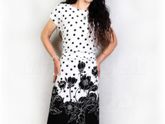 Šaty s řasením v pase vz.701