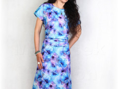 Šaty s řasením v pase vz.701