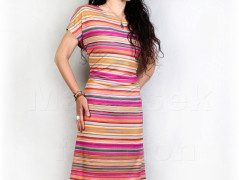 Šaty s řasením v pase vz.701