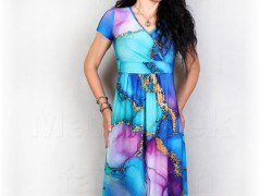 Šaty s řasením v pase vz.701