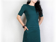 Šaty s řasením v pase vz.701