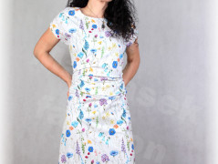 Šaty s řasením v pase vz.701