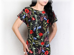 Šaty s řasením v pase vz.701