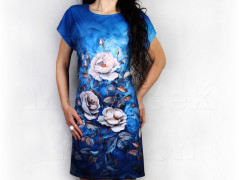 Šaty s řasením v pase vz.701