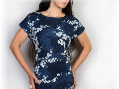 Šaty s řasením v pase vz.701