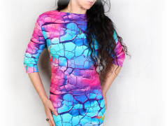 Šaty s řasením v pase vz.701