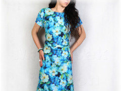 Šaty s řasením v pase vz.701