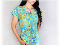 Šaty s řasením v pase vz.701