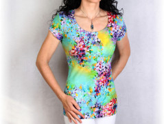 Šaty s řasením v pase vz.701