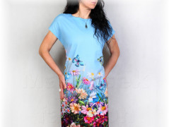 Šaty s řasením v pase vz.701