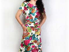 Šaty s řasením v pase vz.701