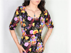 Šaty s řasením v pase vz.701