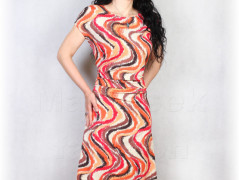 Šaty s řasením v pase vz.701