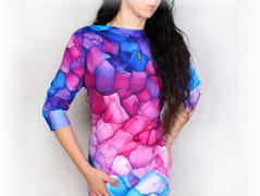 Šaty s řasením v pase vz.701