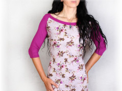 Šaty s řasením v pase vz.701