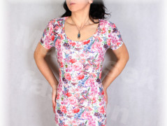 Šaty s řasením v pase vz.701