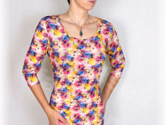 Šaty s řasením v pase vz.701