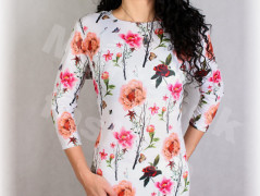 Šaty s řasením v pase vz.701