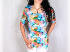 Šaty s řasením v pase vz.701