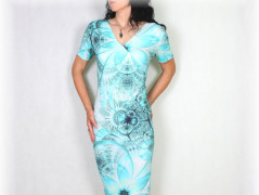 Šaty s řasením v pase vz.701