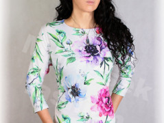 Šaty s řasením v pase vz.701