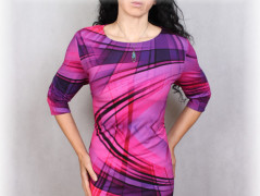 Šaty s řasením v pase vz.701