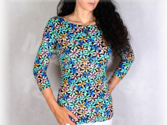 Šaty s řasením v pase vz.701