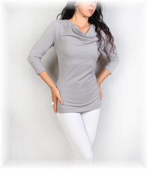 Triko vz.964 více barev modrá halenka fialová růžová bílá černá triko tyrkysová řasení 