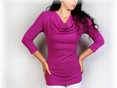 Šaty s řasením v pase vz.701