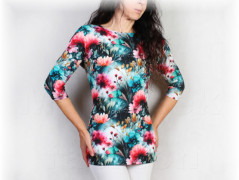 Šaty s řasením v pase vz.701