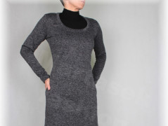 Šaty s řasením v pase vz.701