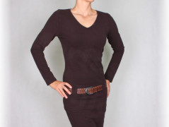 Šaty s řasením v pase vz.701