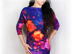 Šaty s řasením v pase vz.701