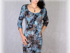 Šaty s řasením v pase vz.701