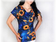 Šaty s řasením v pase vz.701