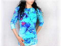 Šaty s řasením v pase vz.701