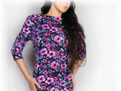 Šaty s řasením v pase vz.701