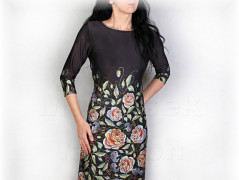 Šaty s řasením v pase vz.701