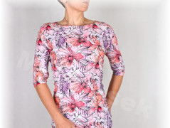 Šaty s řasením v pase vz.701