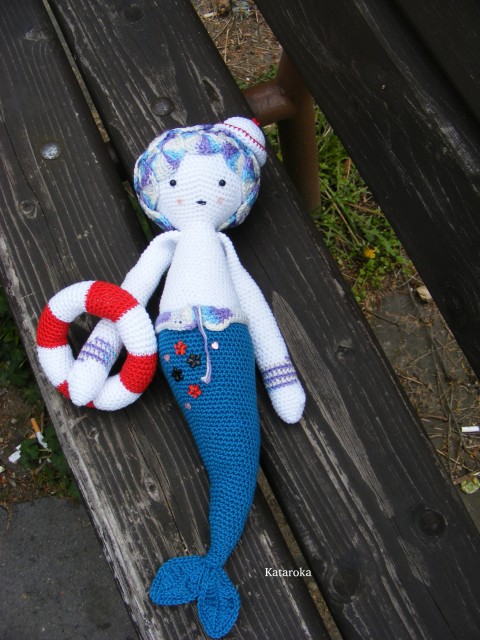 Mořská víla Mia dekorace moře děti modrá vánoce klobouk narozeniny léto hračky kotva dárky mořská víla koleso 