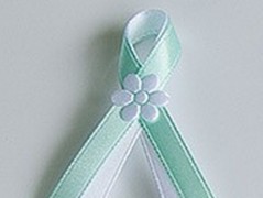 Světle fialové svatební vývazky