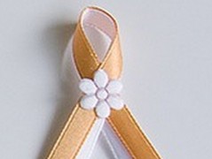 Světle fialové svatební vývazky