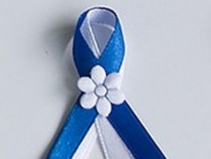 Světle fialové svatební vývazky